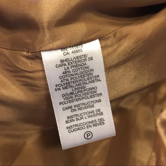 Michael Kors Metallic Gold Trench Coat M - Picture 12 of 14
